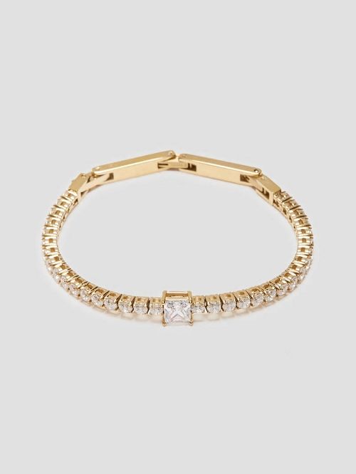 Guess Solitaire Tennis Bracelet Goud | GUESS-SN30322