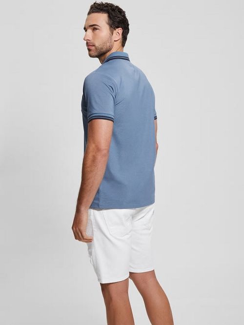 Guess Sports Pique Polo Blauw | GUESS-SN31176