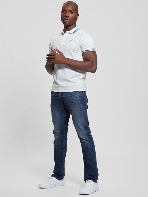 Guess Sports Pique Polo Wit | GUESS-SN31210