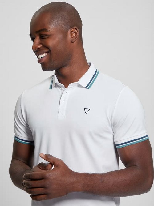 Guess Sports Pique Polo Wit | GUESS-SN31210