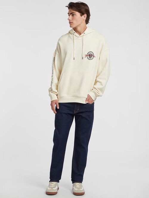 Guess Stamp Logo Hoodie Wit | GUESS-SN30913