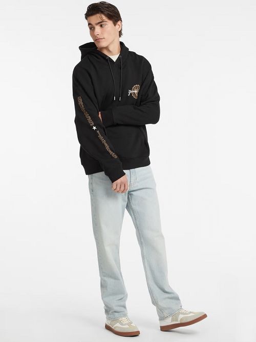 Guess Stamp Logo Hoodie Zwart | GUESS-SN31016
