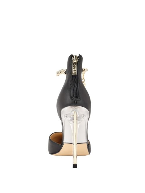Guess Stefany G-Chain Ankle Strap Pumps Zwart | GUESS-SN29820