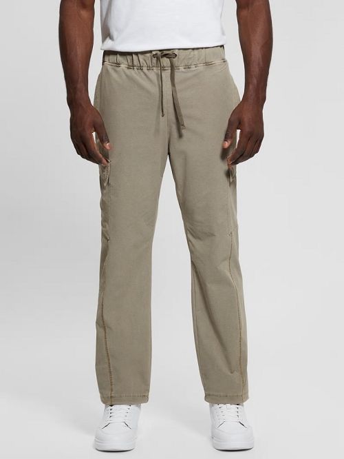 Guess Steno Cargo Pants Beige | GUESS-SN31434
