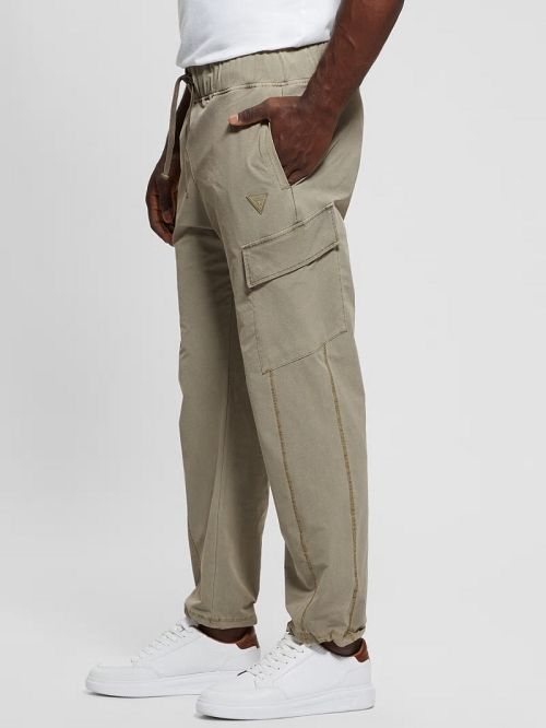 Guess Steno Cargo Pants Beige | GUESS-SN31434