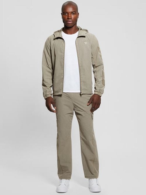 Guess Steno Hooded Jacket Beige | GUESS-SN30821