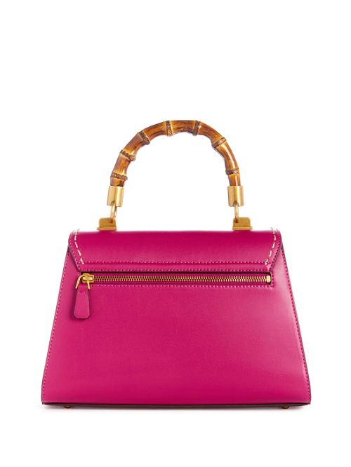 Guess Stephi Bamboo Handle Mini Satchel Roze | GUESS-SN29253