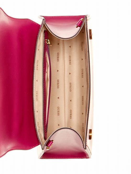 Guess Stephi Bamboo Handle Mini Satchel Roze | GUESS-SN29253