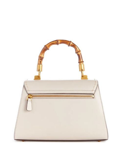 Guess Stephi Bamboo Handle Mini Satchel Wit | GUESS-SN29301