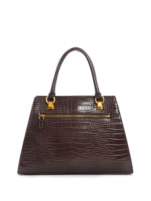 Guess Stephi Croc Girlfriend Satchel Bruin | GUESS-SN29241