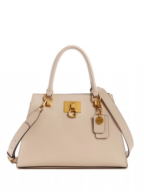 Guess Stephi Girlfriend Satchel Beige | GUESS-SN29221