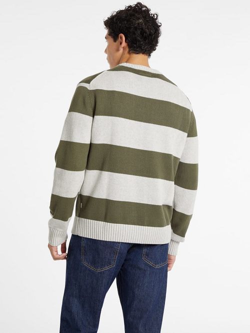 Guess Striped Embroidered Logo Sweater Multi | GUESS-SN30999