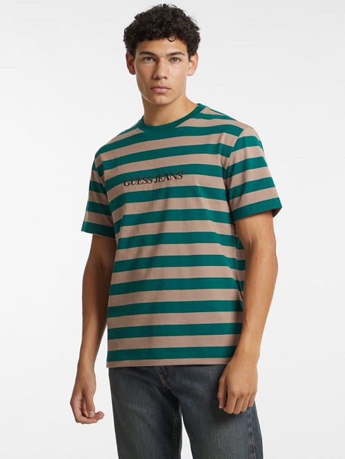 Guess Striped Logo Tee Multi | GUESS-SN30648