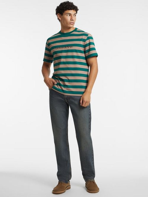 Guess Striped Logo Tee Multi | GUESS-SN30648