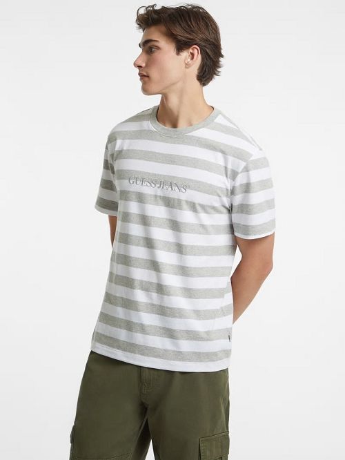 Guess Striped Logo Tee Multi | GUESS-SN30663