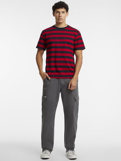 Guess Striped Logo Tee Multi | GUESS-SN30671