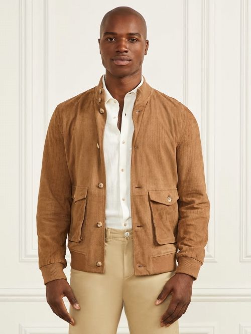 Guess Suede Flight Jacket Bruin | GUESS-SN30838