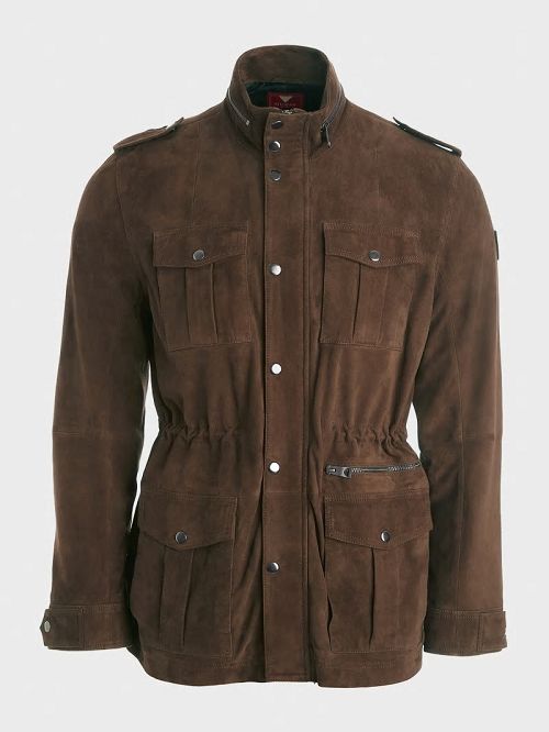 Guess Suede Utility Jacket Grijs | GUESS-SN30837