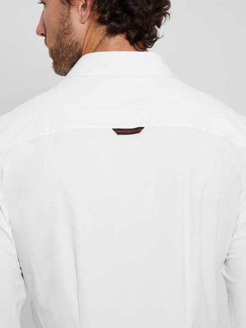 Guess Sunset Tech-Stretch Shirt Wit | GUESS-SN31273