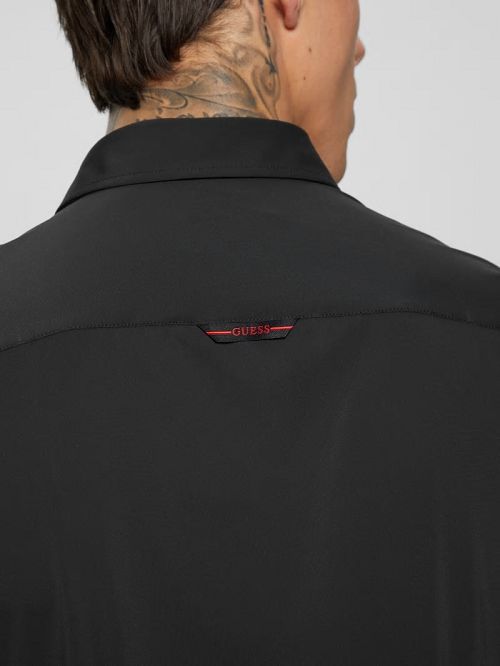 Guess Sunset Tech-Stretch Shirt Zwart | GUESS-SN31269