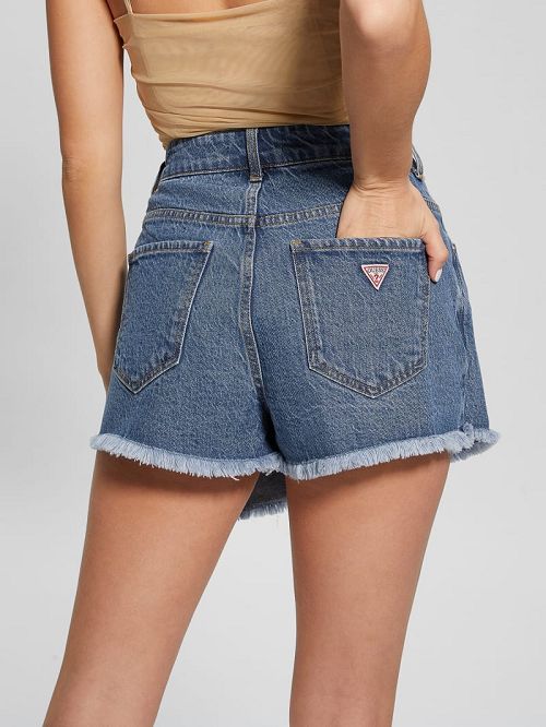 Guess Sutton Denim Skort Blauw | GUESS-SN28129