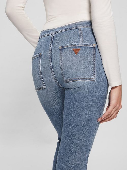 Guess Tahlia Kick Flare Jeans Blauw | GUESS-SN26494