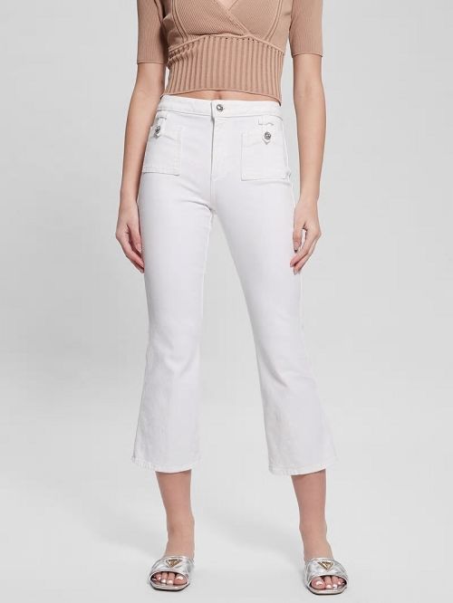 Guess Tahlia Kick Jeans Wit | GUESS-SN26490