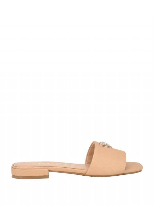Guess Tamed Triangle Sandals Beige | GUESS-SN29696