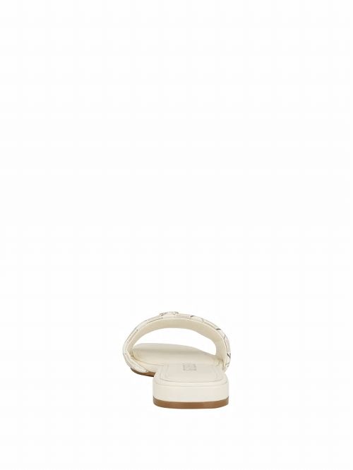 Guess Tamed Triangle Sandals Wit | GUESS-SN29613