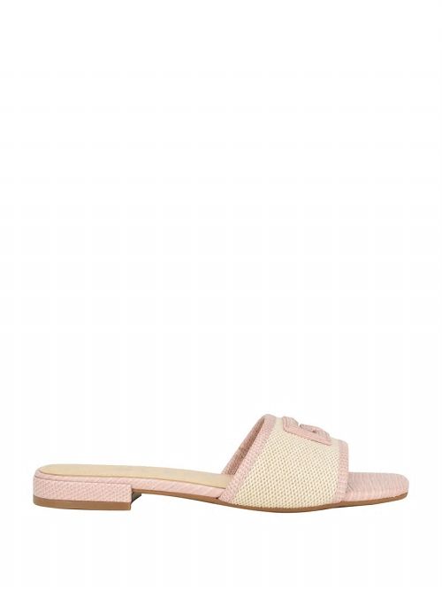 Guess Tampa Signature G Sandals Beige | GUESS-SN29599
