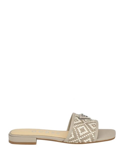 Guess Tamsen Slide Sandals Beige | GUESS-SN29615