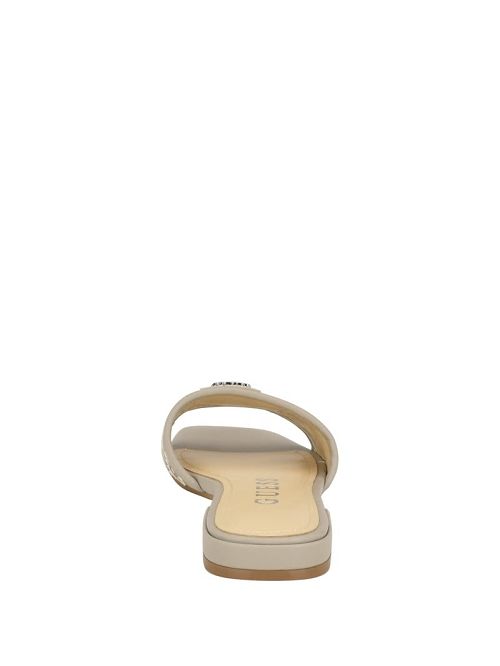Guess Tamsen Slide Sandals Beige | GUESS-SN29615