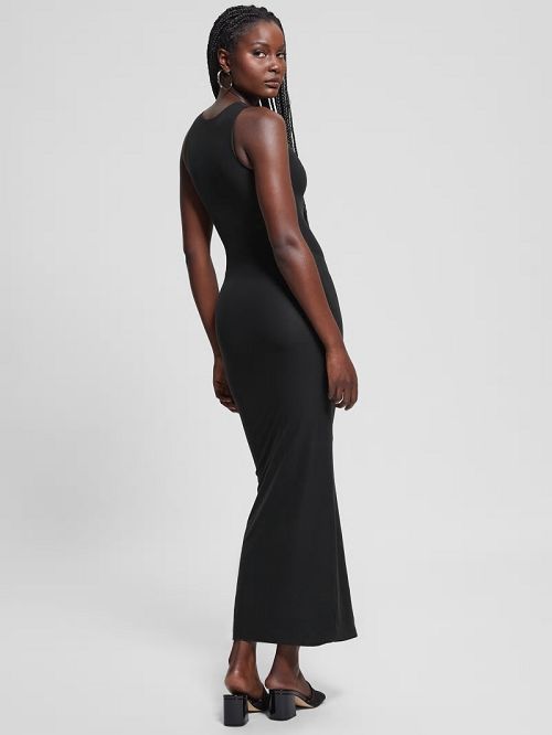 Guess Tank Maxi Dress Zwart | GUESS-SN26924