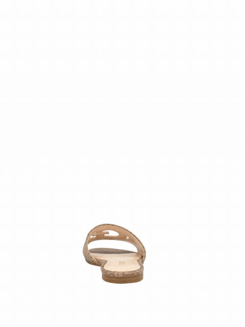 Guess Tashia Logo Slide Sandals Bruin | GUESS-SN29732