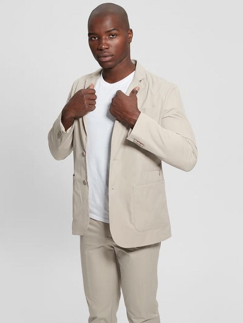 Guess Tech-Stretch Blazer Beige | GUESS-SN30866