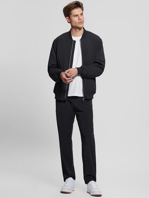 Guess Tech-Stretch Flight Jacket Zwart | GUESS-SN30738