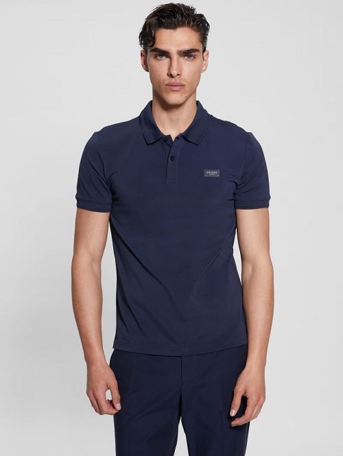 Guess Tech-Stretch Polo Blauw | GUESS-SN31304