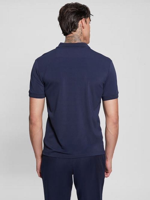Guess Tech-Stretch Polo Blauw | GUESS-SN31304
