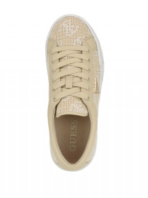 Guess Tesie Platform Sneakers Beige | GUESS-SN29551