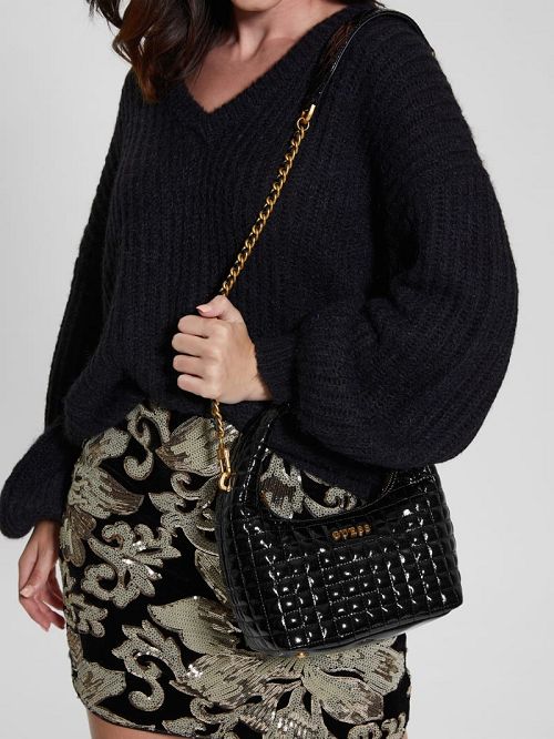 Guess Tia Hobo Bag Zwart | GUESS-SN29076