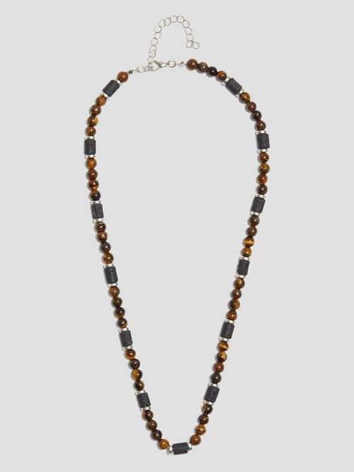 Guess Tiger Eye Necklace Multi | GUESS-SN31831