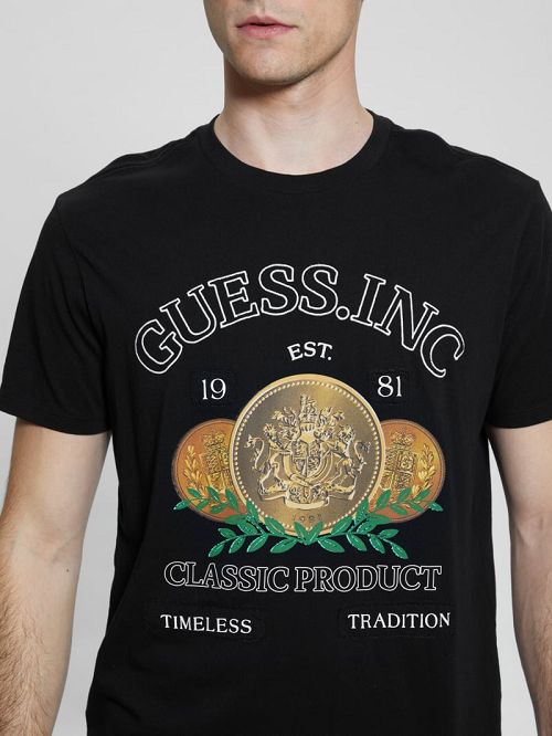 Guess Timeless Tee Zwart | GUESS-SN30554