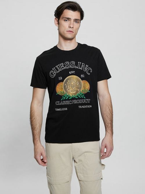 Guess Timeless Tee Zwart | GUESS-SN30554