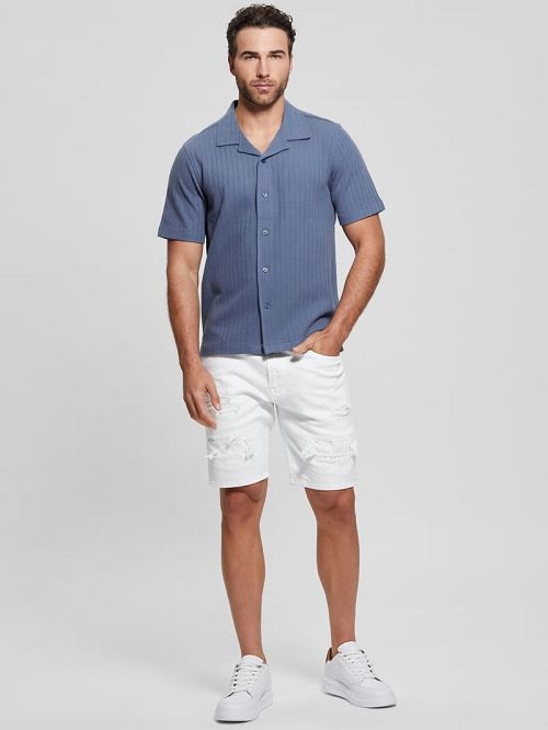 Guess Toledo Shirt Blauw | GUESS-SN31150