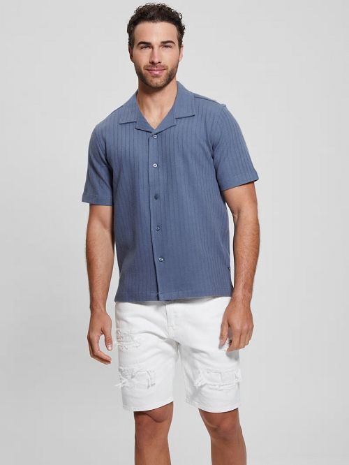 Guess Toledo Shirt Blauw | GUESS-SN31150
