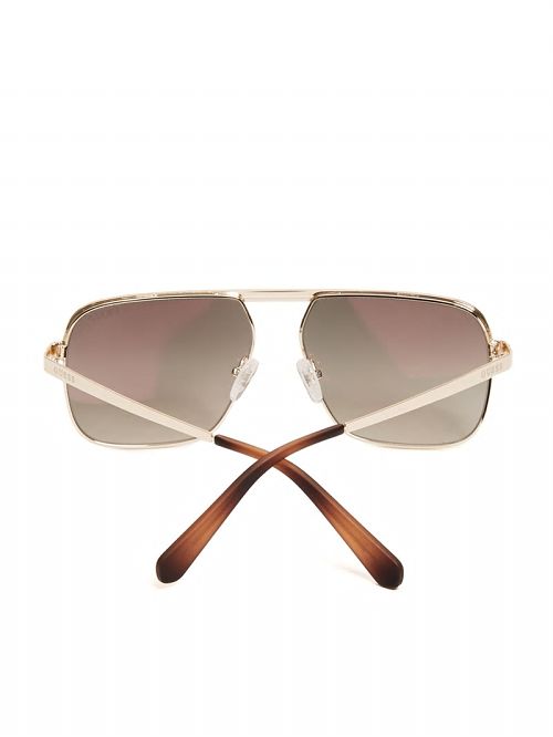 Guess Top Bar Aviator Sunglasses Goud | GUESS-SN31820