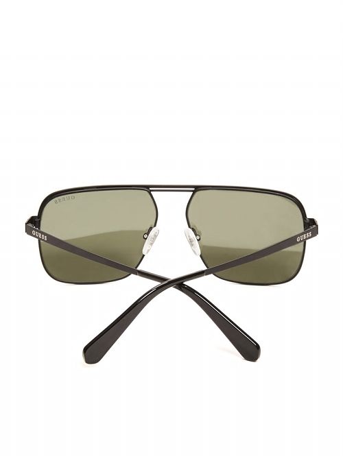 Guess Top Bar Aviator Sunglasses Zwart | GUESS-SN31822