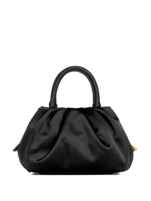Guess Tori Satin Mini Frame Satchel Zwart | GUESS-SN28766