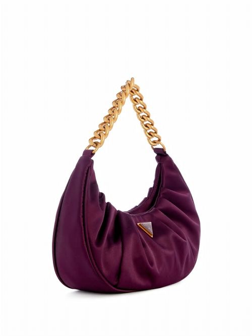 Guess Tori Satin Shoulder Bag Blauw | GUESS-SN29078
