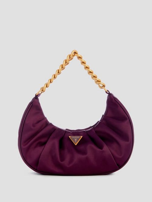 Guess Tori Satin Shoulder Bag Blauw | GUESS-SN29078